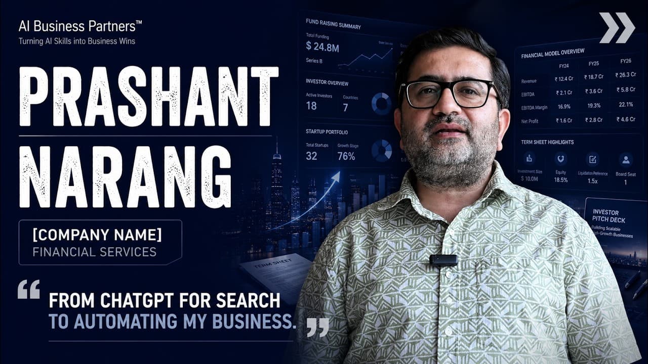 Prashant Narang testimonial