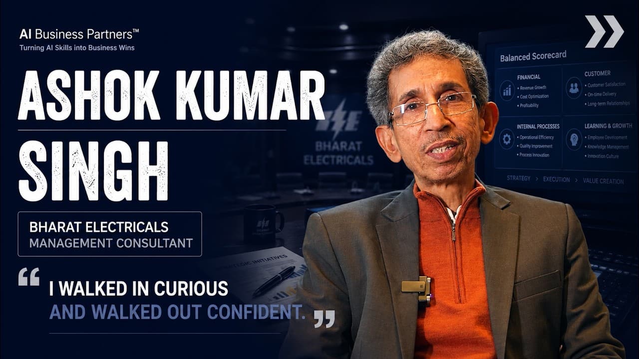 Ashok Kumar Singh testimonial