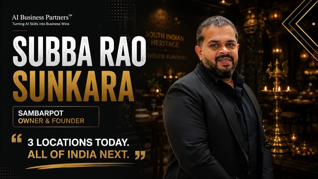 Subba Rao Sunkara testimonial