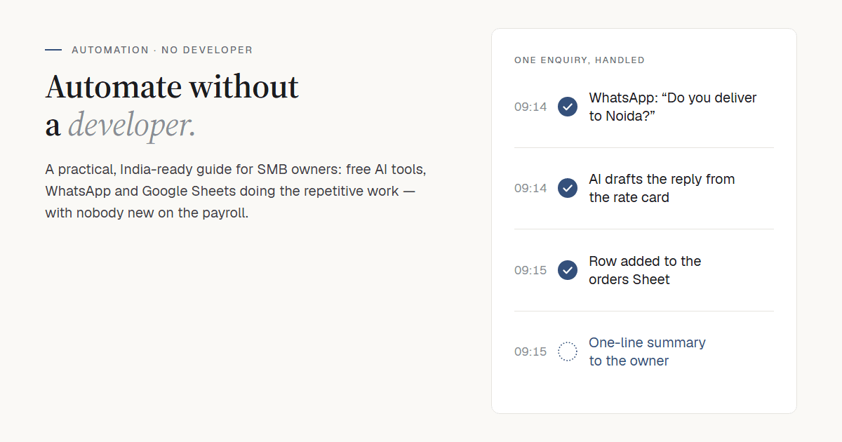 How to Automate Your Business Without a Developer
